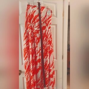 Micheal Kors strapless sundress w/ pleated bottom and belt size 14